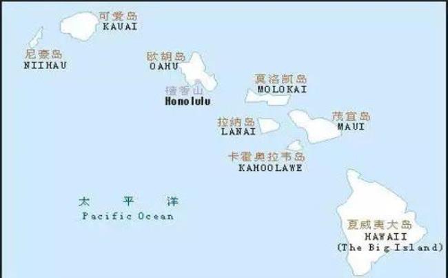 夏威夷群岛离美国多少公里