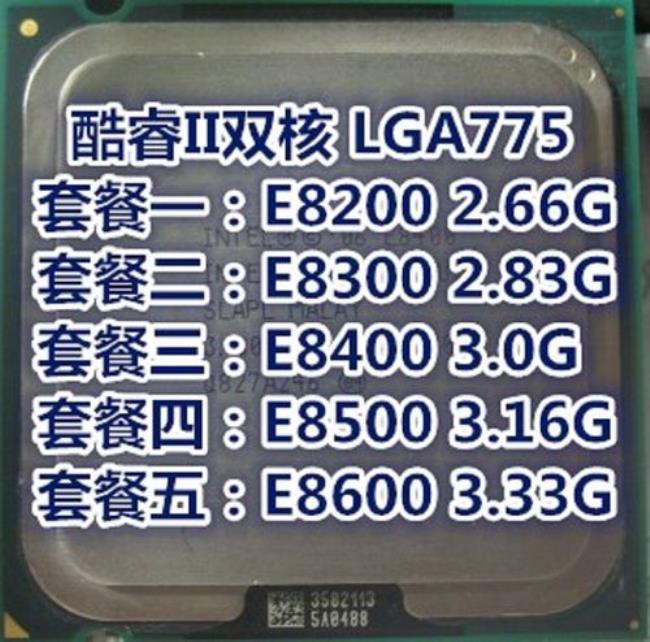 Intel酷睿2双核E8500有核显吗