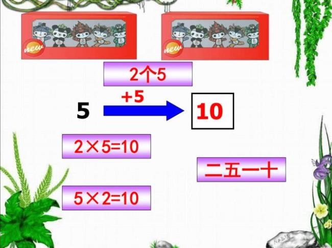 1-5的乘法口诀规律