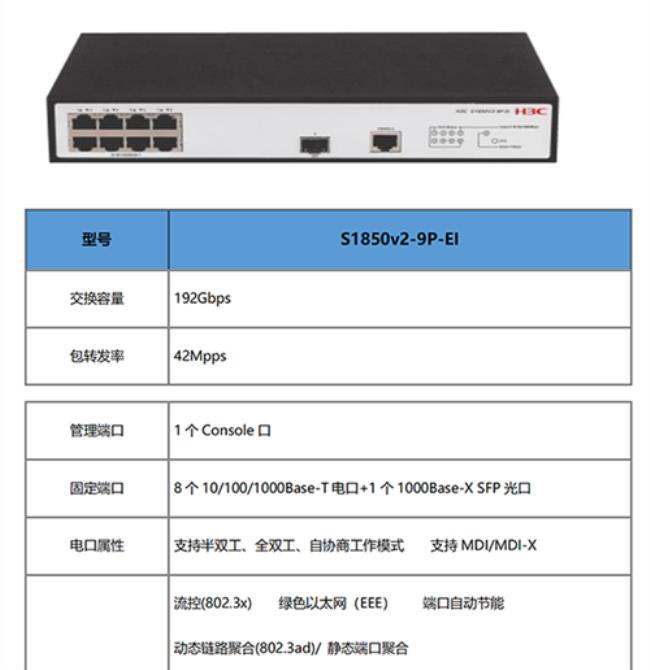 h3c s1850千兆交换机设置