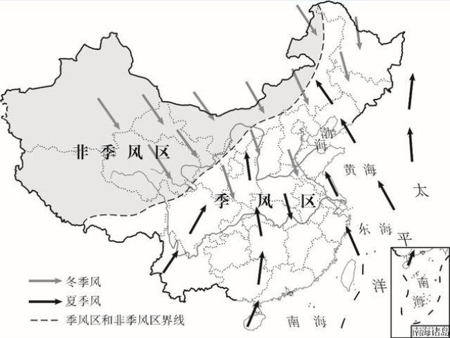 一二山脉分界线