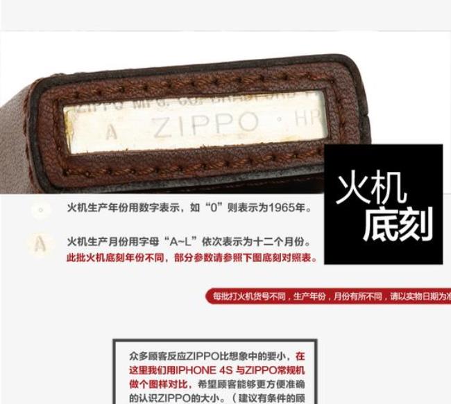 zippo所有火机的尺寸