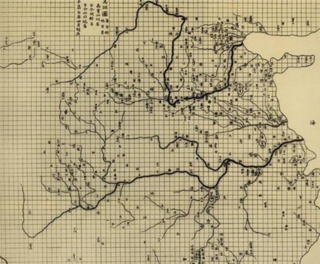 中国古代地图学家裴秀绘制出的