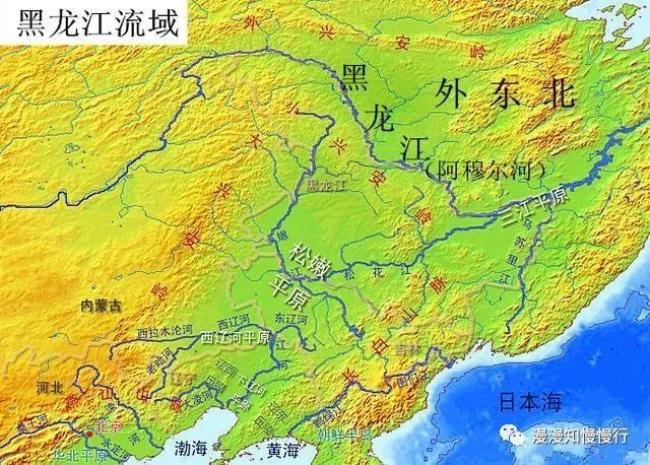 乌苏里江的源头和终点地图