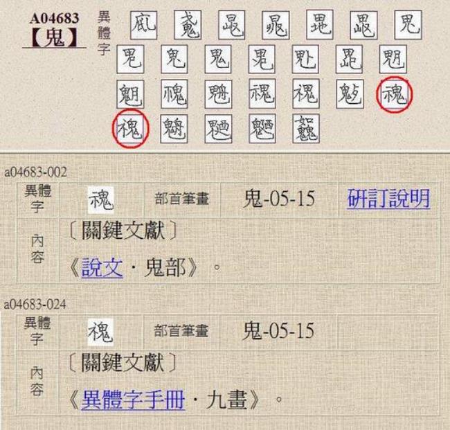 4个鬼字旁叫什么字