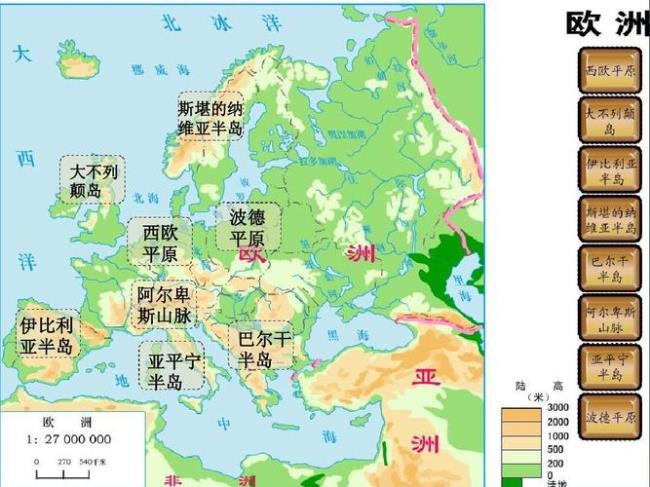 七下地理欧洲必背知识点