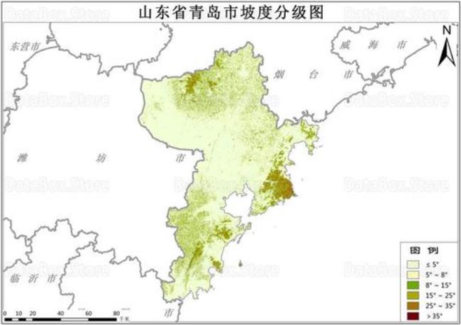 山东省青岛市地图形状似什么