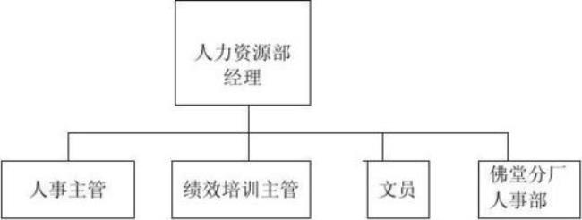 人力资源部的主要结构和分工