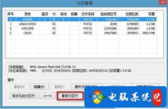 u盘被自动分成4个盘符