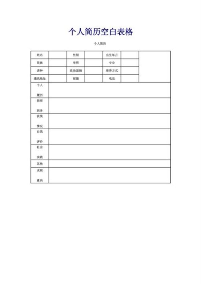 怎样用手机制作一张个人简历表