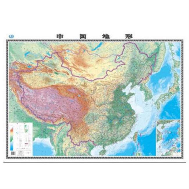 中国地图高原分布图