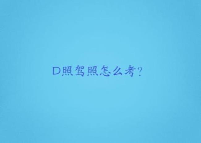 d照如何网上申请