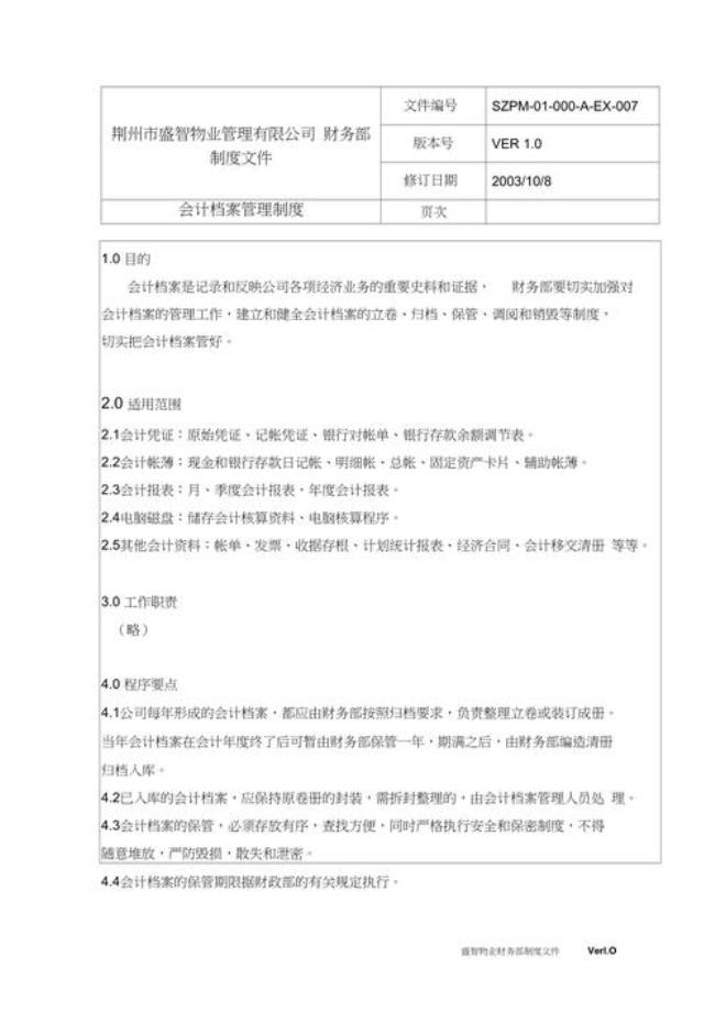 年度财务预算报告属于会计档案