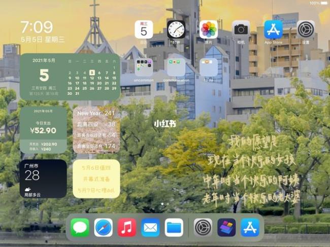 iPad怎么设置桌面挂件