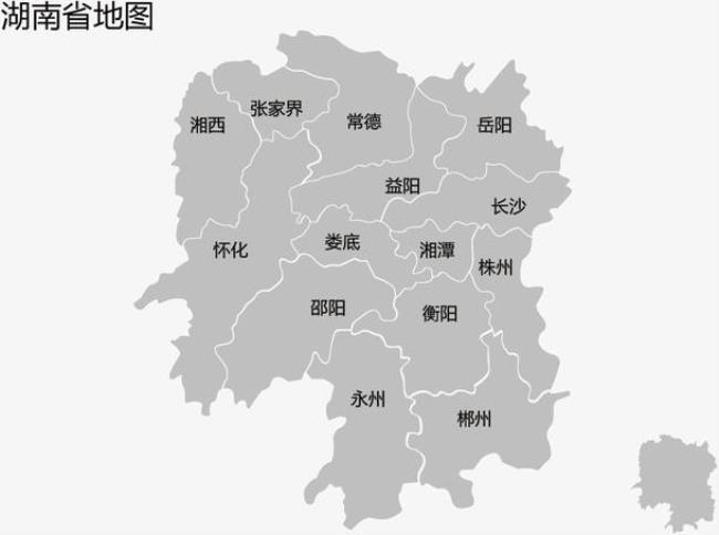 湖南地图各市多少平方公里