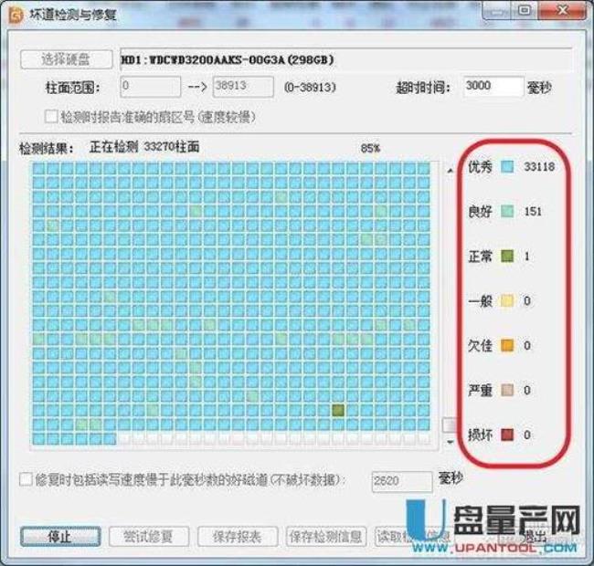 硬盘扇区计数警告