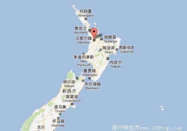 新西兰海地理位置