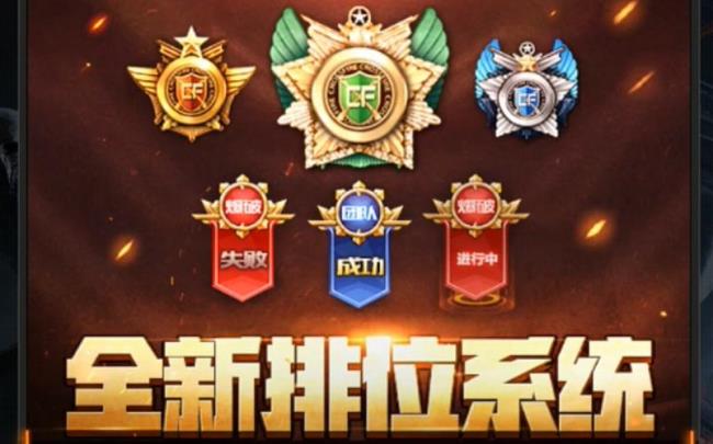 CF排位新赛季最高定什么段位