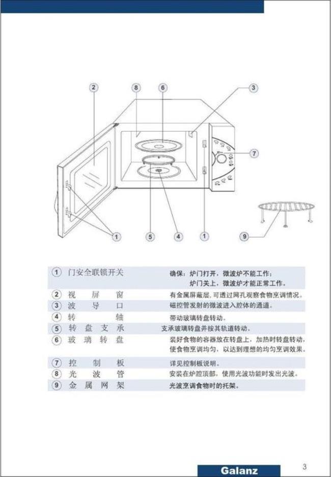 wd700g微波炉使用方法