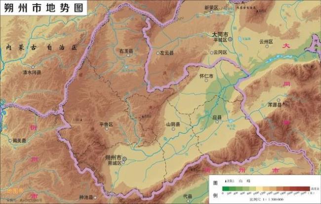 河北与山西交界地图