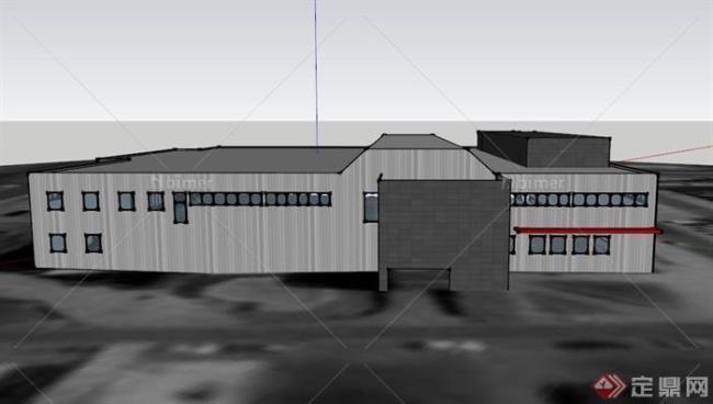 sketchup正面颜色是白但显示是灰色