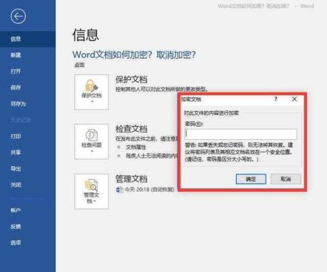 word中如何为部分内容加密