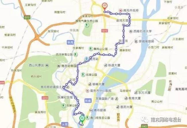 南充20路公交路线是什么