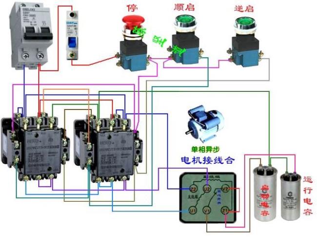 交流接触器手动和自动怎么接线