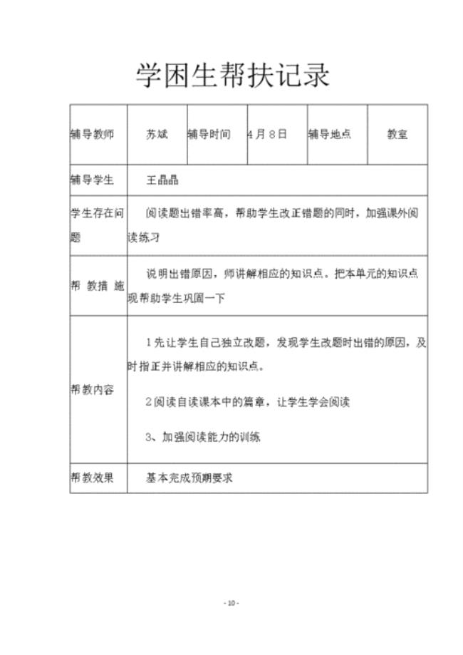 对于学困生采取的措施