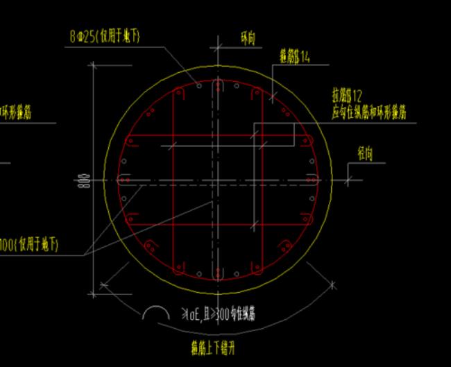 圆柱箍筋内部怎样布置