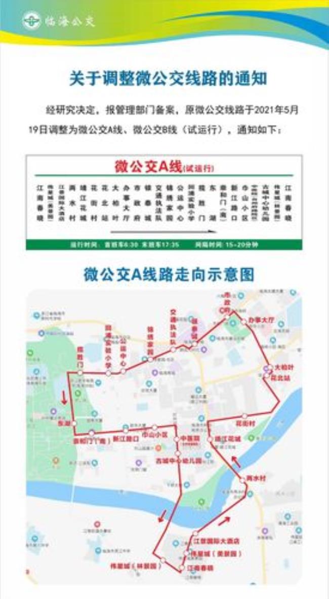 临海205公交车各站的票价