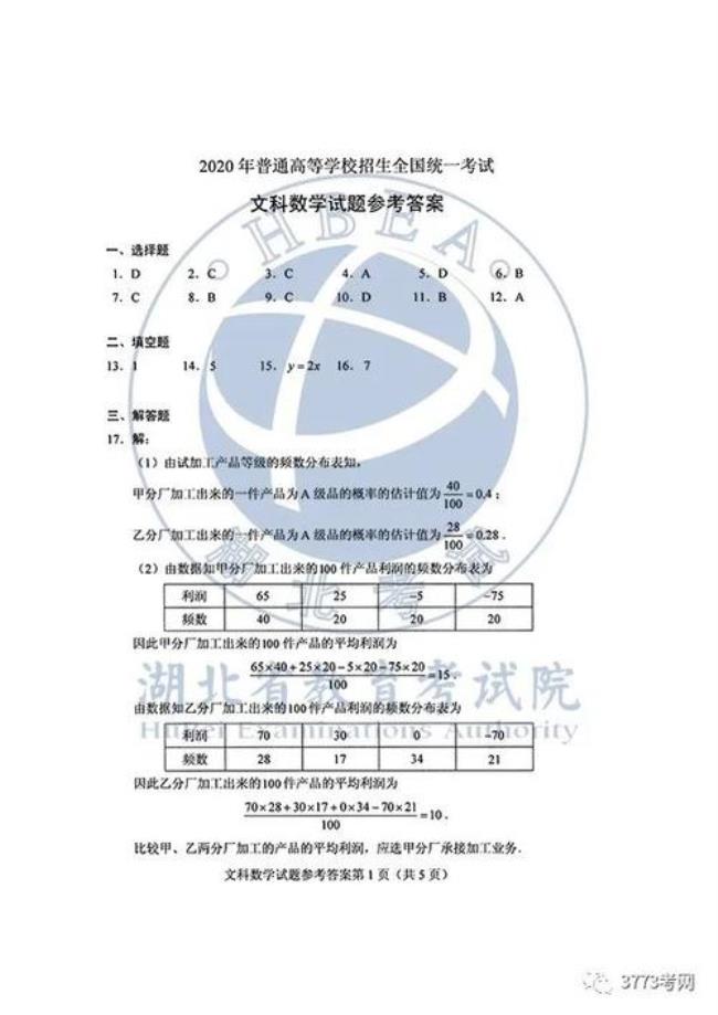 江西福建高考卷一样吗