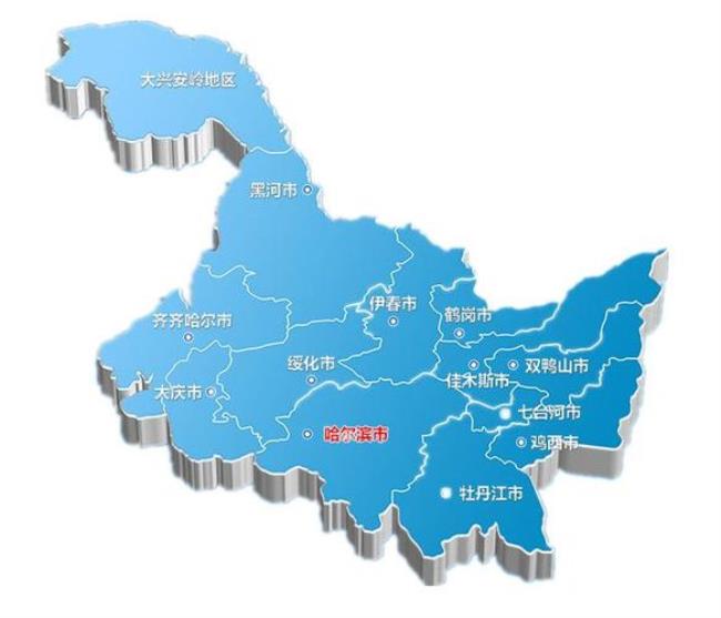 黑龙江各市行政区划