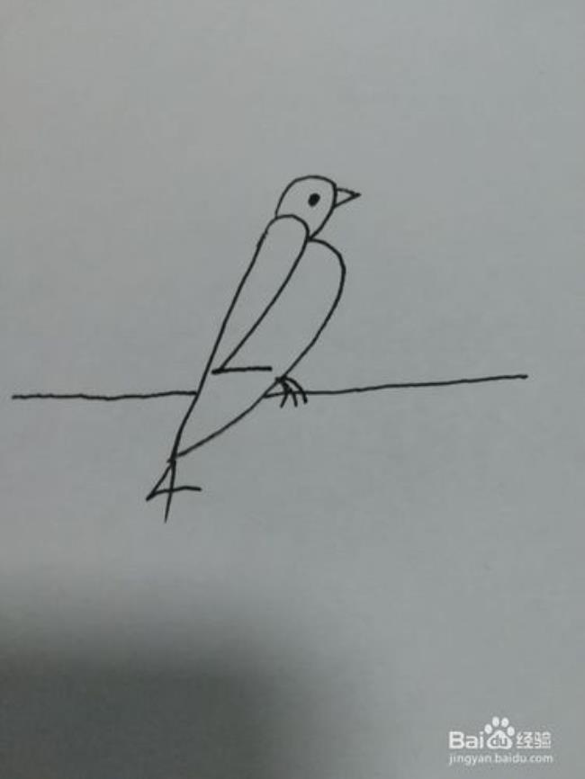怎样画一只小鸟
