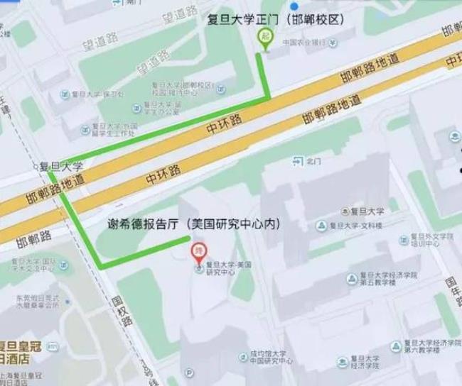 上海交通大学和复旦大学的距离