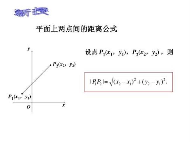 什么叫做两点间的距离