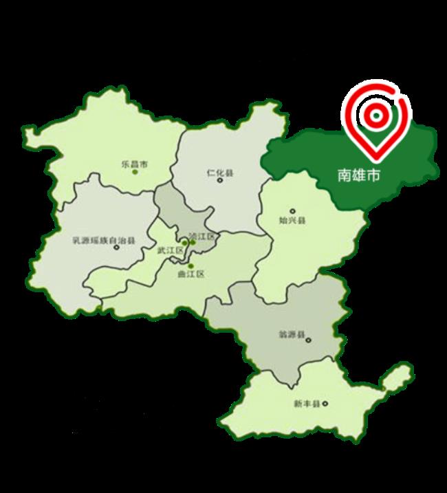 韶关市行政区划图