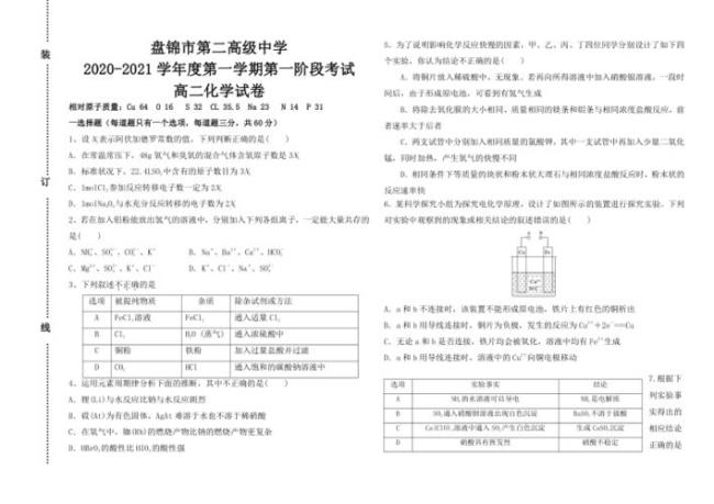 辽宁盘锦市高级中学招生范围