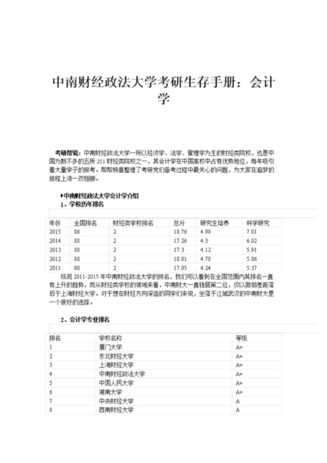 中南财经政法大学报考的条件