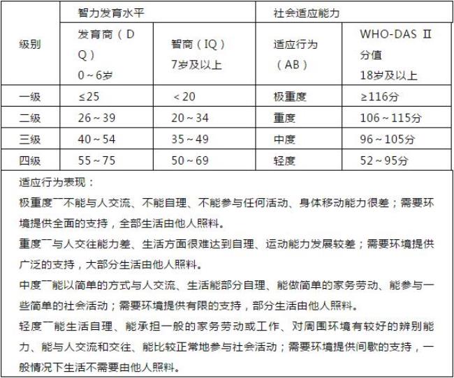 成人四级智力残疾有啥政策