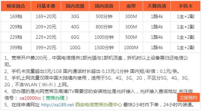 兰州电信宽带包年费用