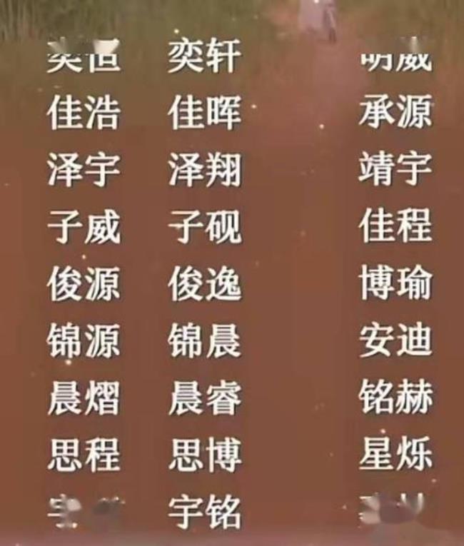 一儿一女名字大全