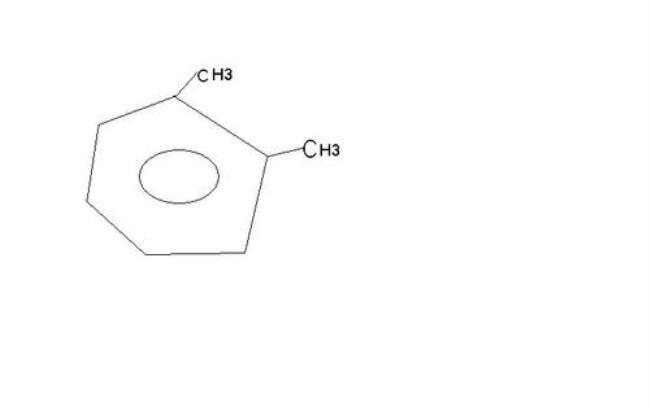 甲苯苯环结构示意图