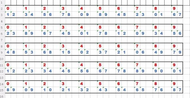 0到9三位数组合