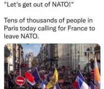法国爆发大规模游行示威！25万民众上街要求离开北约