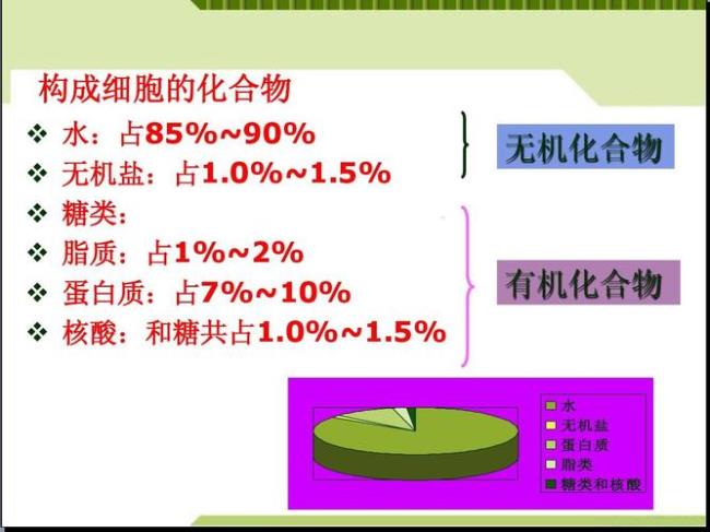 有机物和无机物的区别初中生物