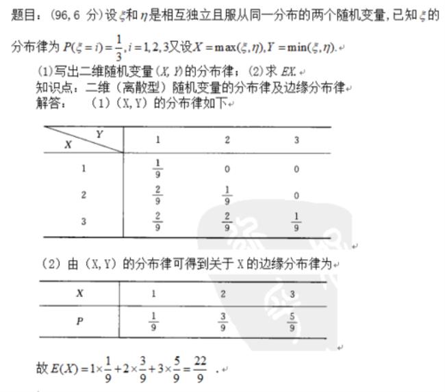 分布律是什么形式