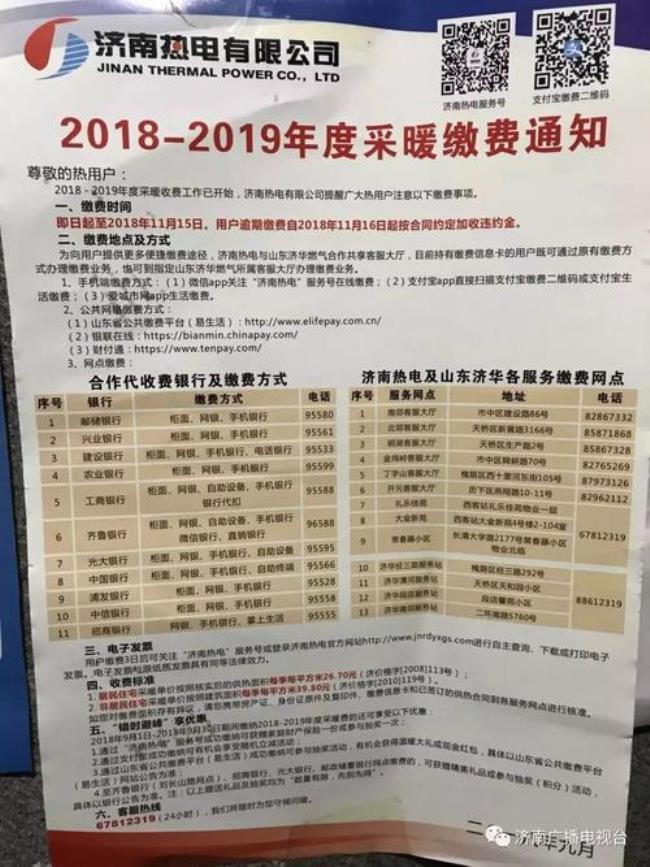 潍坊各县市供暖时间表