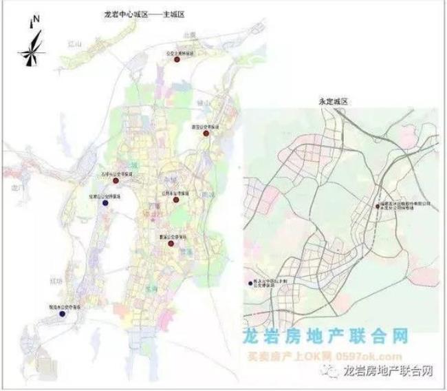 龙岩市市区范围