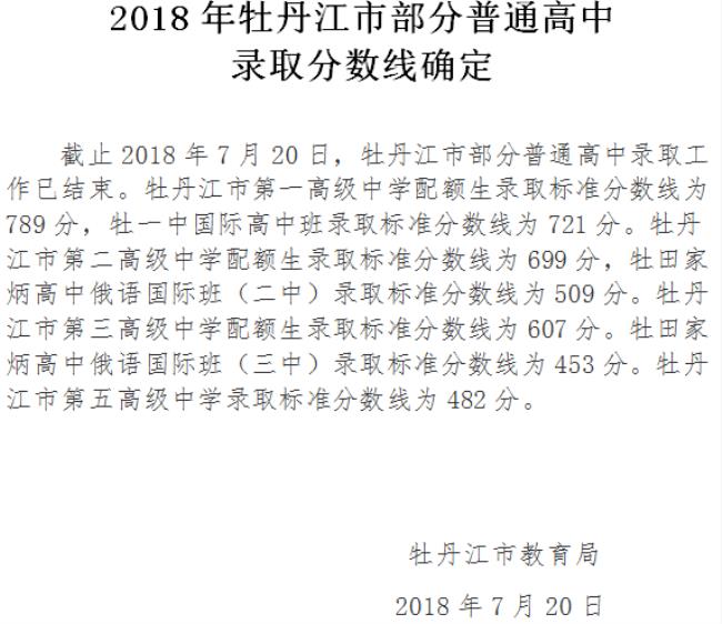 牡丹江各中学校的水平如何